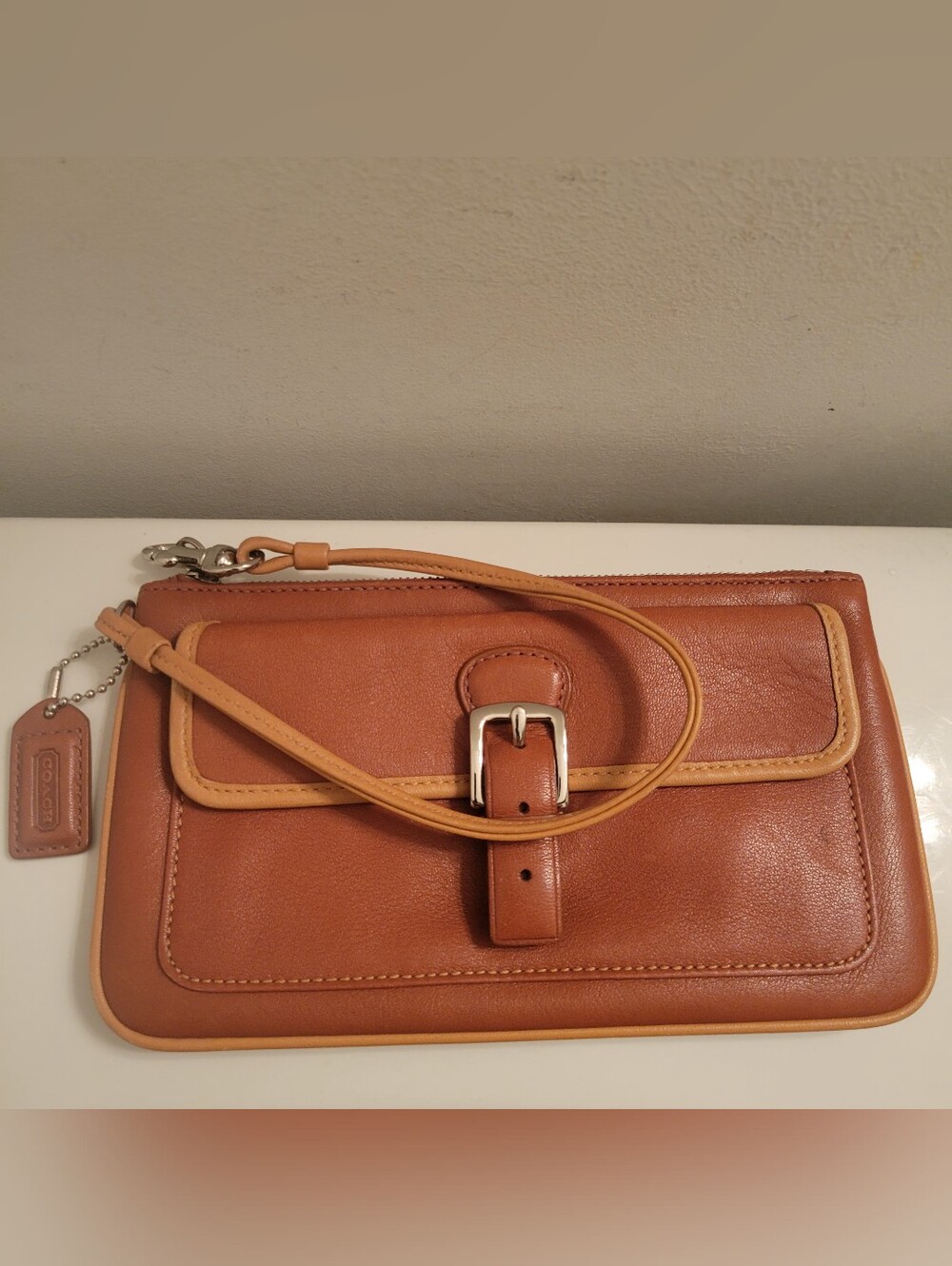Coach Leather Wristlet